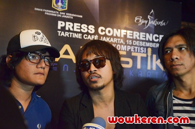 Gambar Foto J-Rocks Ditemui Saat Jumpa Pers Kompetisi Akustik Enjoy Jakarta