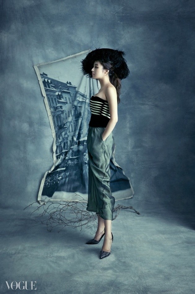 Gambar Foto Kang Sora di Majalah Vogue Korea Edisi Desember 2014