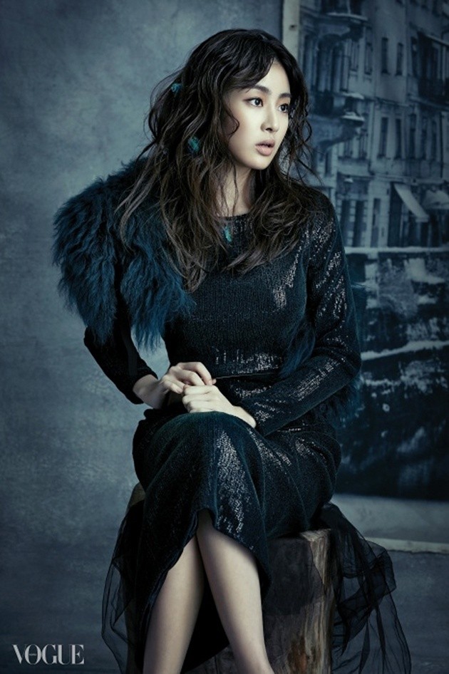 Gambar Foto Kang Sora di Majalah Vogue Korea Edisi Desember 2014