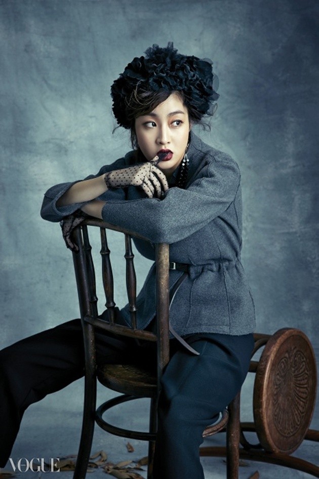 Gambar Foto Kang Sora di Majalah Vogue Korea Edisi Desember 2014