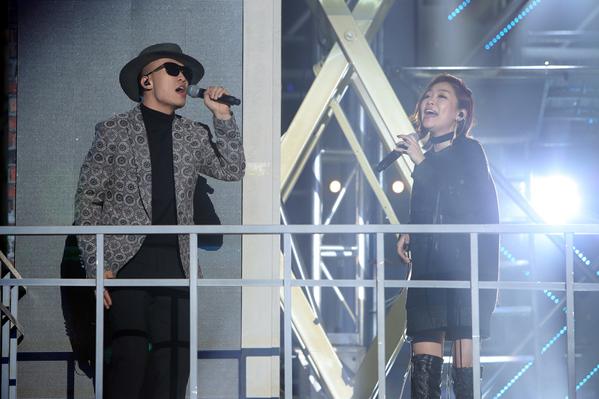 Gambar Foto Kolaborasi Gaeko Dynamic Duo dan Lena Park di SBS Gayo Daejun 2014