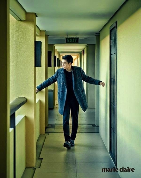 Gambar Foto Lee Hyun Woo di Majalah Marie Claire Edisi Desember 2014