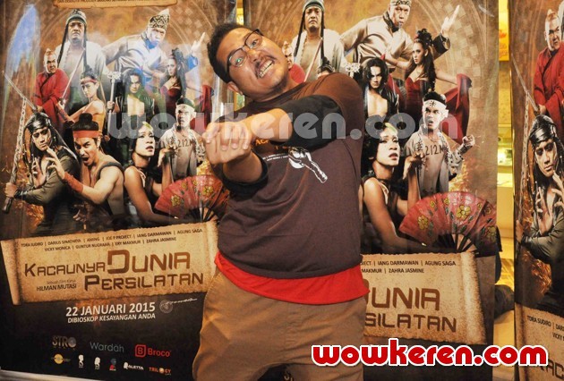 Gambar Foto Ery Makmur di Jumpa Pers Film 'Kacaunya Dunia Persilatan'