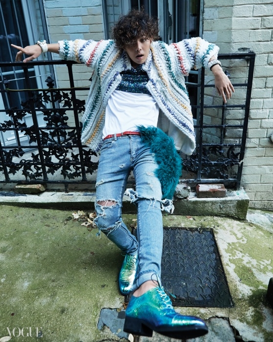Gambar Foto G-Dragon di Majalah Vogue Edisi Januari 2015