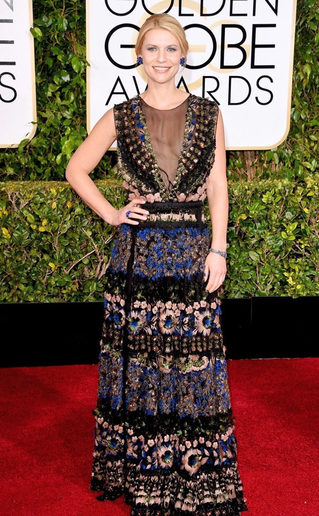 Foto Claire Danes di Red Carpet Golden Globe Awards 2015