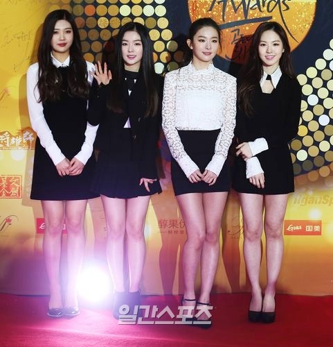 Gambar Foto Red Velvet di Red Carpet Golden Disk Awards 2015