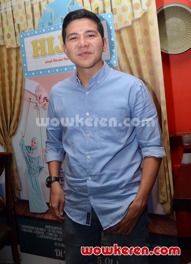 Gambar Foto Haykal Kamil Hadiri Konferensi Pers Film 'Hijab'