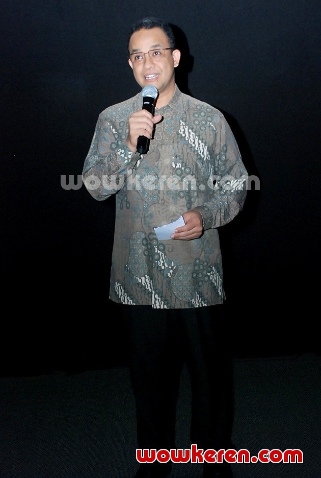 Foto Anis Baswedan dalam Acara Launching Blitz ArtHouse 