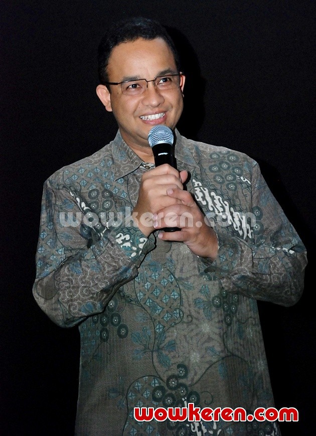 Foto Anis Baswedan dalam Acara Launching Blitz ArtHouse 