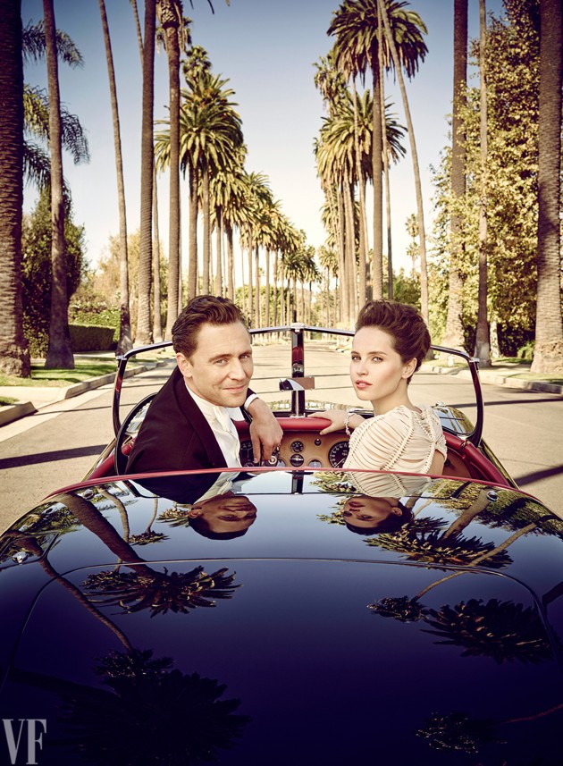 Foto Tom Hiddleston dan Felicity Jones di Majalah  Vanity 