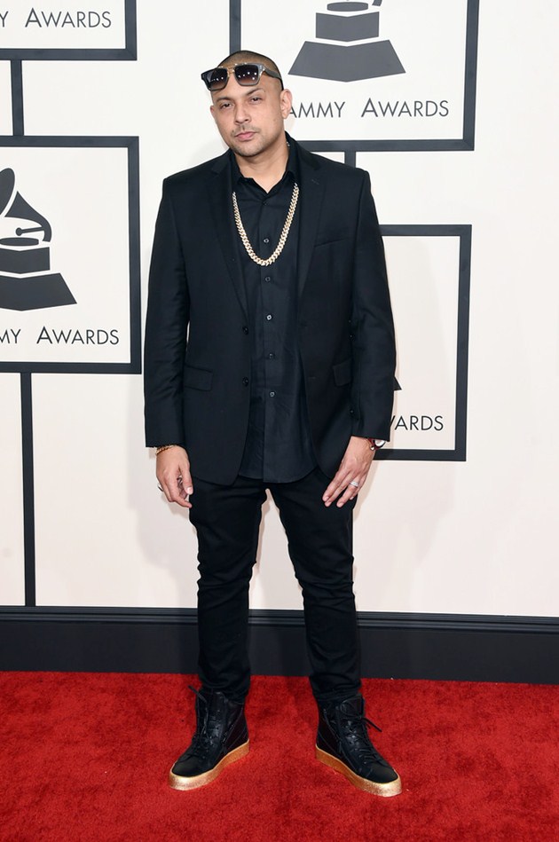 Gambar Foto Sean Paul di Red Carpet Grammy Awards 2015