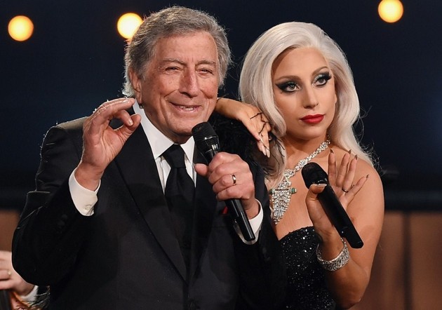 Gambar Foto Kolaborasi Lady GaGa dan Tony Bennett di Grammy Awards 2015