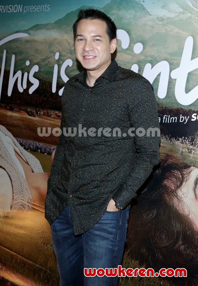 Gambar Foto Ari Wibowo di Press Screening Film 'This Is Cinta'