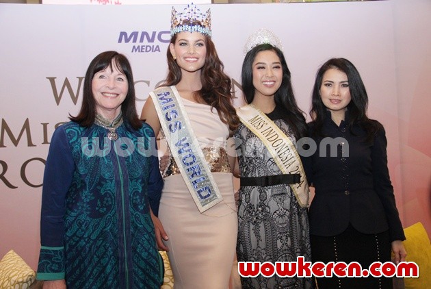 Gambar Foto Jumpa Pers Penyambutan Miss World 2014