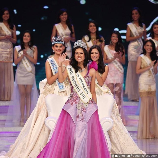 Gambar Foto Maria Harfanti Menyabet Gelar Miss Indonesia 2015