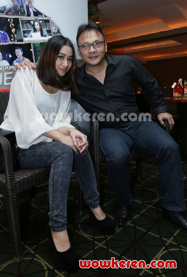 Gambar Foto Adzana dan Adi Bing Slamet Hadiri Premier Film 'Gue Bukan Poconggg'