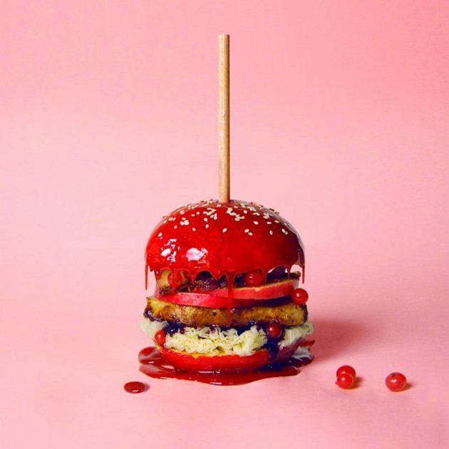 Gambar Foto Kreasi Bentuk Burger Karya Thomas Weil dan Quentin Weisbuch
