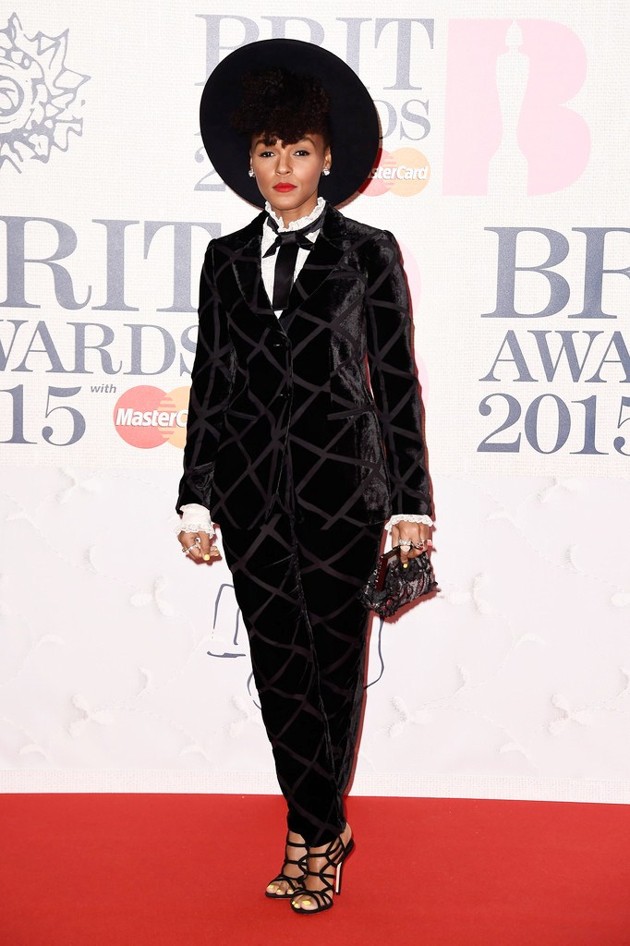 Foto Janelle Monae di Red Carpet BRIT Awards 2015