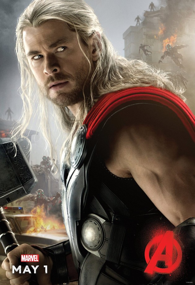 Gambar foto poster karakter thor di film avengers age of ultron
