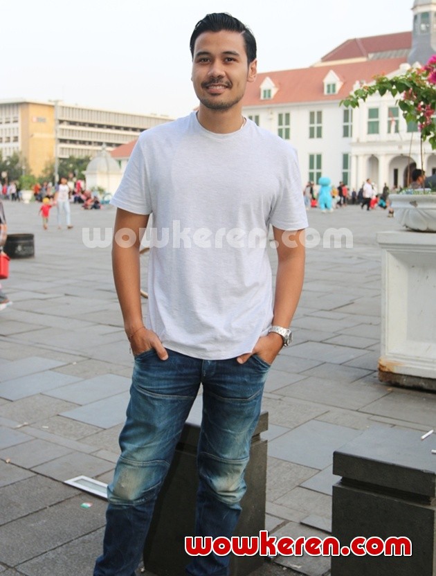 Gambar Foto Chico Jericho  Syuting di Kawasan Kota Tua