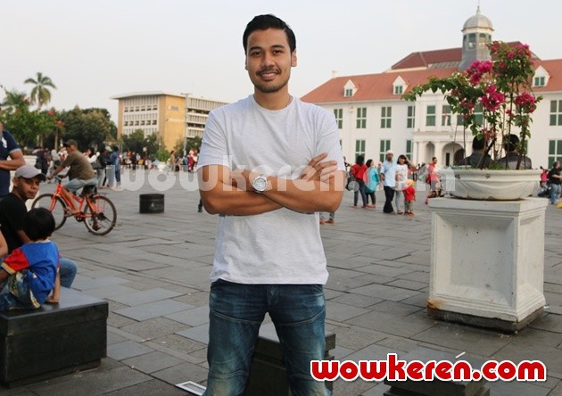 Gambar Foto Chico Jericho  Syuting di Kawasan Kota Tua