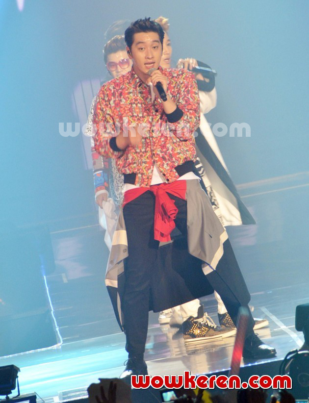 Foto Chansung 2PM di Konser 'Go Crazy' Jakarta