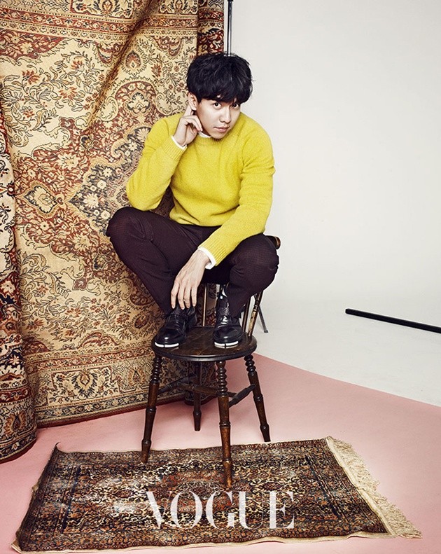 Gambar Foto Lee Seung Gi di Majalah Vogue Korea Edisi Januari 2015