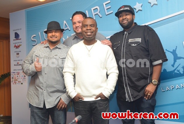 Gambar Foto All 4 One di Press Conference In Between Days Festival