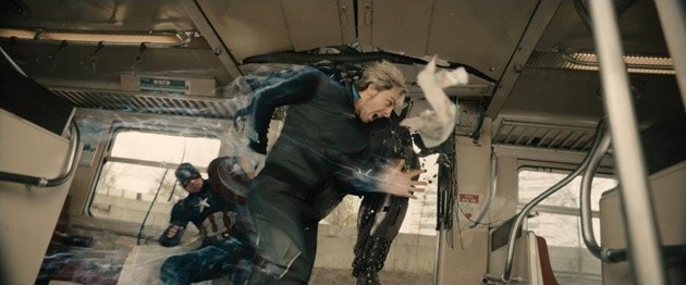 Gambar Foto Quicksilver Diperankan oleh Aaron Johnson di Film 'Avengers: Age of Ultron'