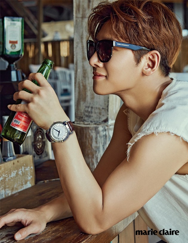 Gambar Foto Tampannya Ji Chang Wook di Majalah Marie Claire Edisi Mei 2015