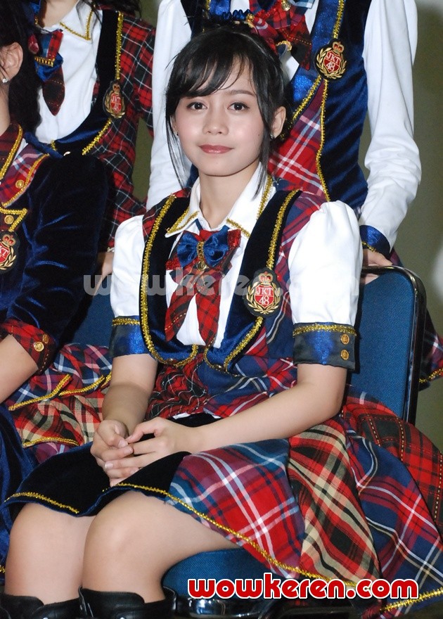 Gambar Foto Sisil JKT48 di Jumpa Pers Handshake Festival 'Pareo adalah Emerald'