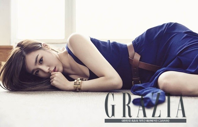 Gambar Foto Tiffany Girls' Generation di Majalah Grazia Edisi Mei 2015