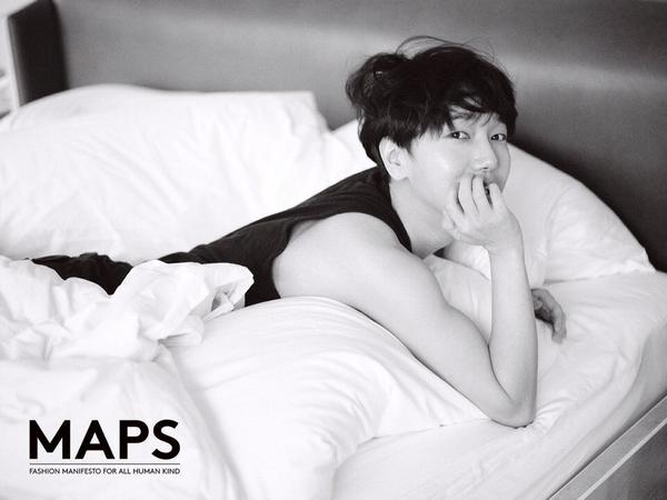 Gambar Foto Yesung Super Junior di Majalah MAPS Edisi Juni 2015
