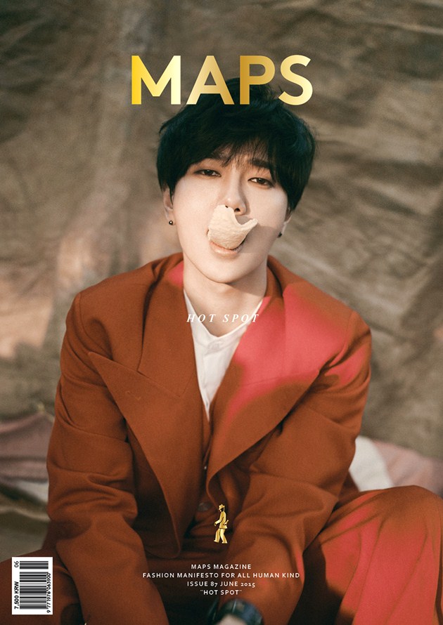 Gambar Foto Yesung Super Junior di Cover Majalah MAPS Edisi Juni 2015
