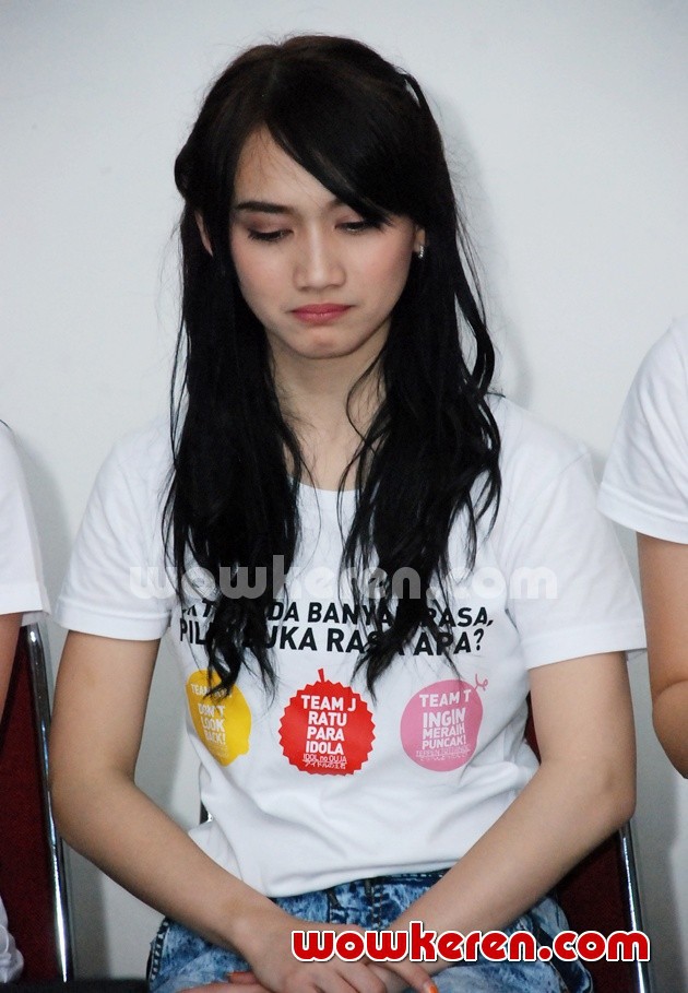Gambar Foto Melody JKT48 di Press Conference 'JKT48 Ada Banyak Rasa, Pilih Suka Rasa Apa?'