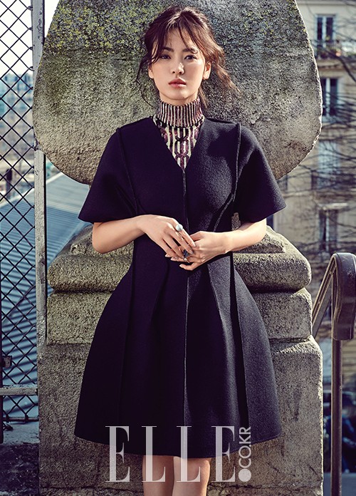 Gambar Foto Song Hye Kyo di Majalah Elle Edisi Juni 2015