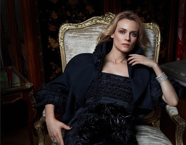 Gambar Foto Diane Kruger di Majalah Harper's Bazaar Rusia Edisi Juni 2015