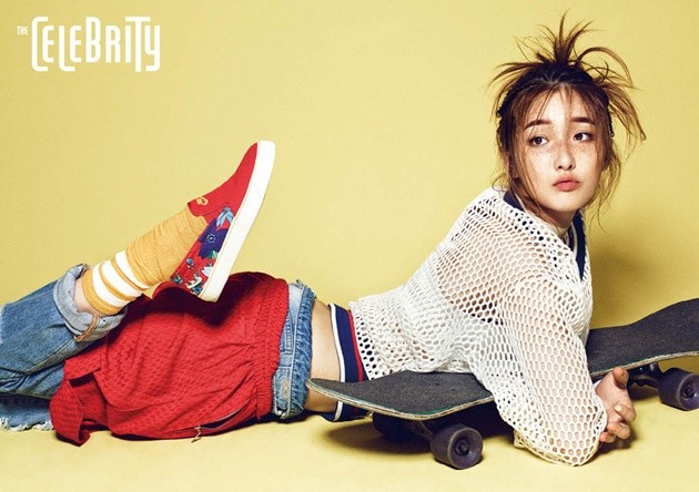 Gambar Foto Jihyun 4Minute di Majalah The Celebrity Edisi Juli 2015