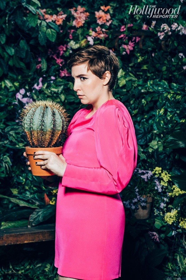 Gambar Foto Lena Dunham di Majalah The Hollywood Reporter Edisi 5 Juni 2015