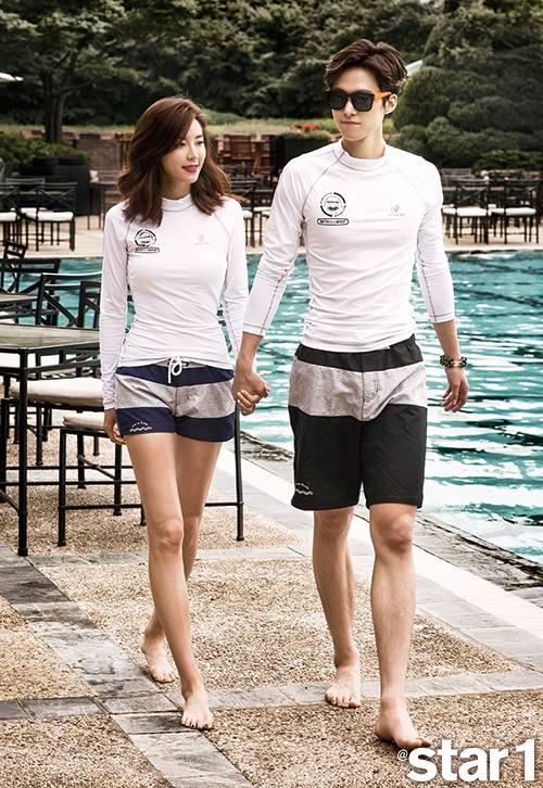 Gambar Foto Park Han Byul dan Gong Myung di Majalah @Star1 Edisi Juli 2015