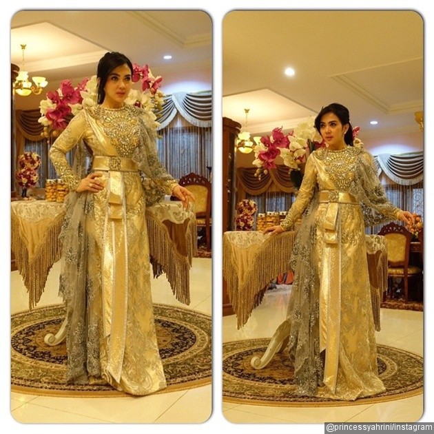 Gambar Foto Penampilan Syahrini yang Anggun di Hari Raya