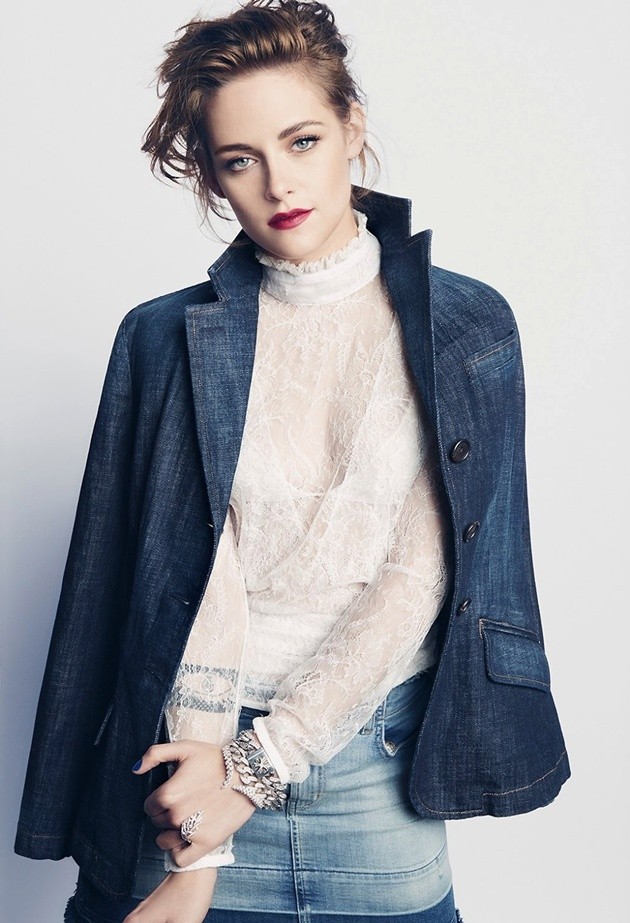 Gambar Foto Kristen Stewart di Majalah Marie Claire Edisi Agustus 2015