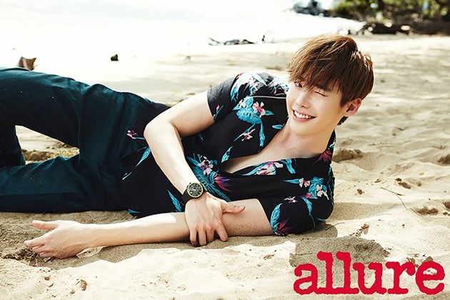 Gambar Foto Lee Jong Suk di Majalah Allure Edisi Juni 2015