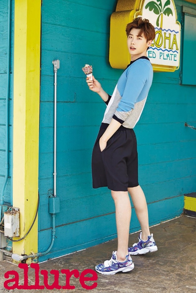 Gambar Foto Lee Jong Suk di Majalah Allure Edisi Juni 2015