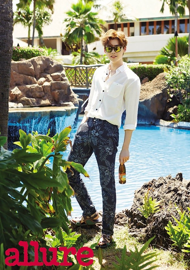 Gambar Foto Lee Jong Suk di Majalah Allure Edisi Juni 2015