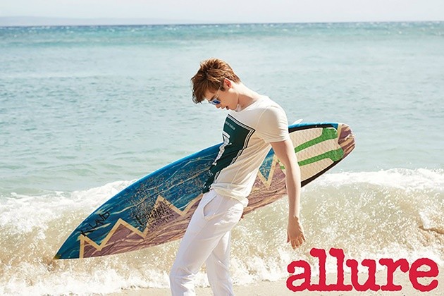 Gambar Foto Lee Jong Suk di Majalah Allure Edisi Juni 2015