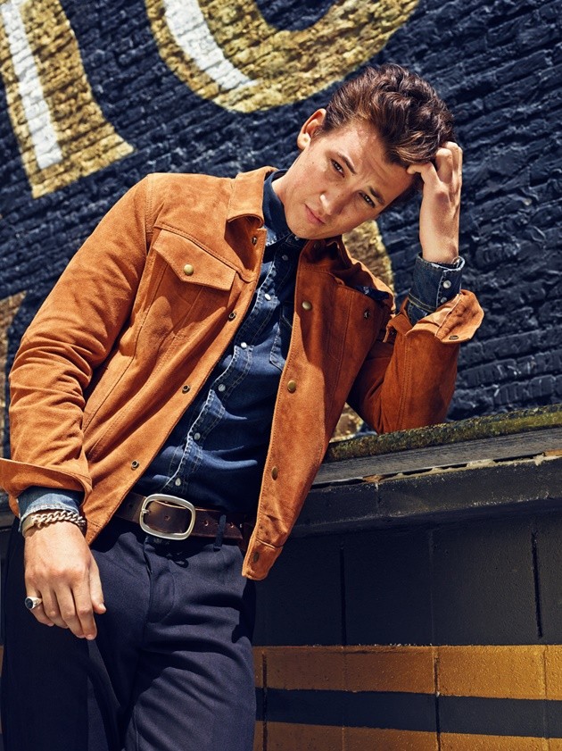 Gambar Foto Miles Teller di Majalah GQ Edisi Agustus 2014