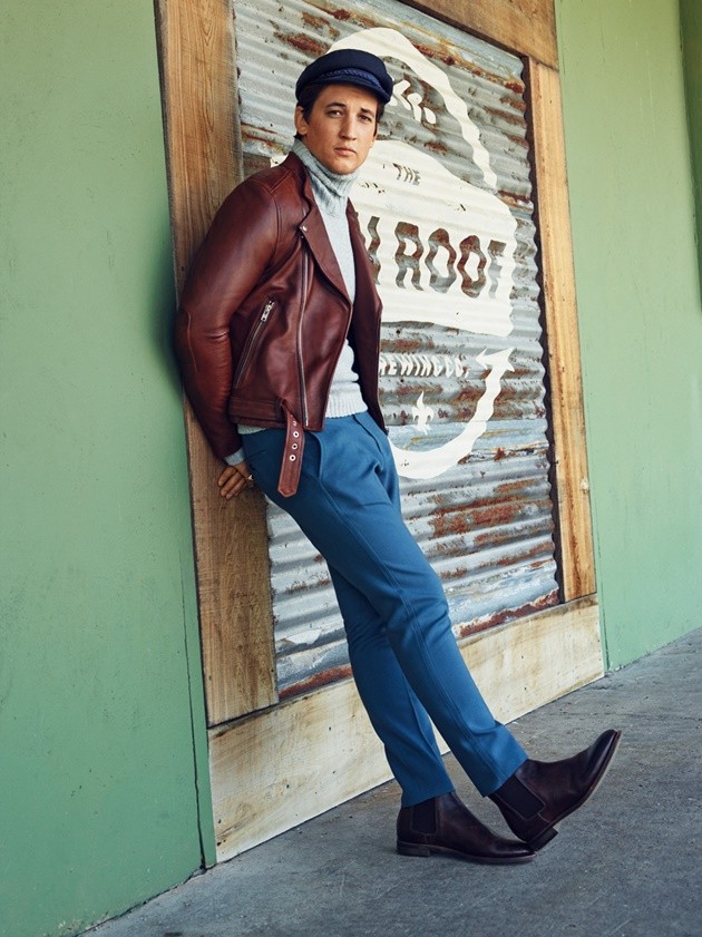 Gambar Foto Miles Teller di Majalah GQ Edisi Agustus 2014