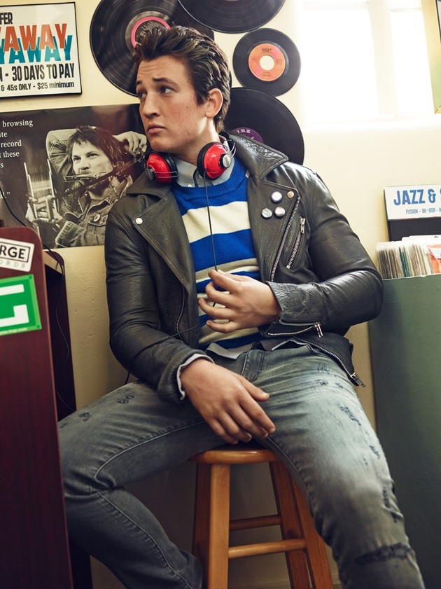 Gambar Foto Miles Teller di Majalah GQ Edisi Agustus 2014