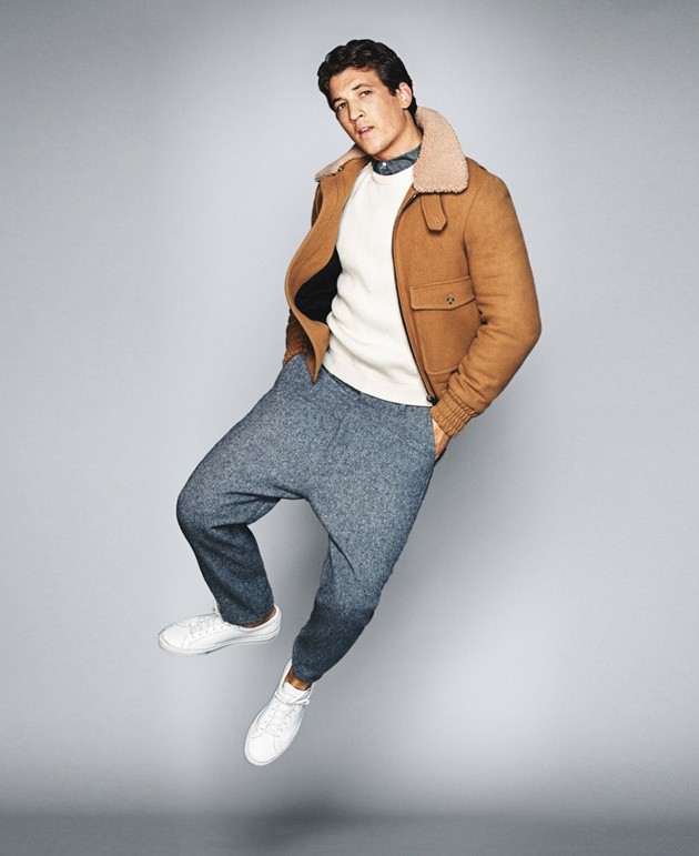 Gambar Foto Miles Teller di Majalah GQ Edisi Desember 2014